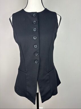 Joie Black Tailored Waistcoat Vest